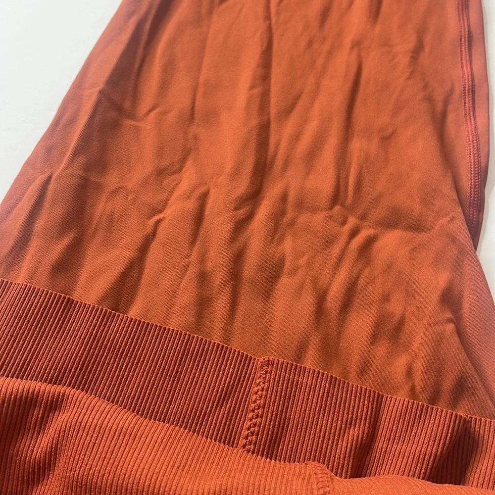 Nike Yoga Luxe Infinalon Layered Jumpsuit Onesie Burnt Orange / Rust 2X